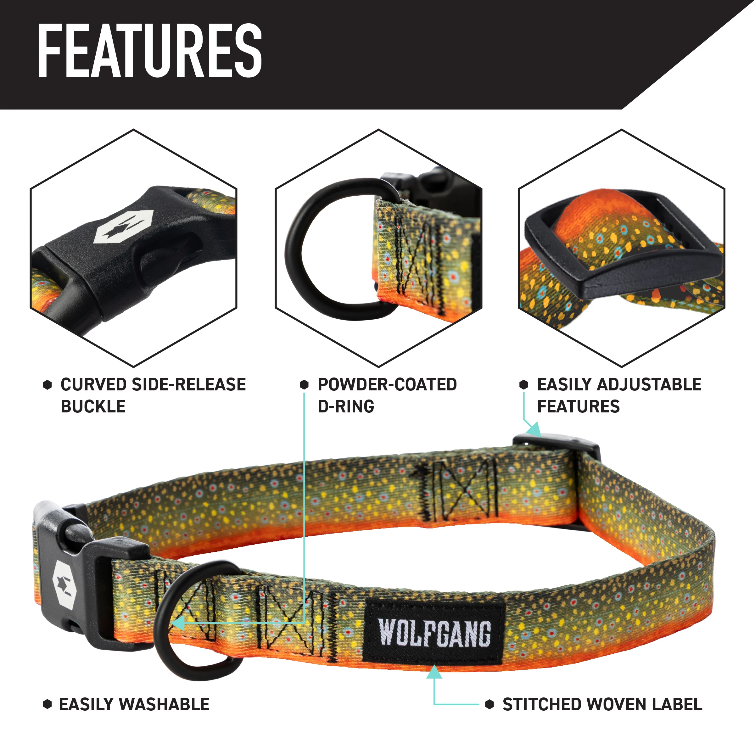 BrookTrout Dog Collar - Image 3