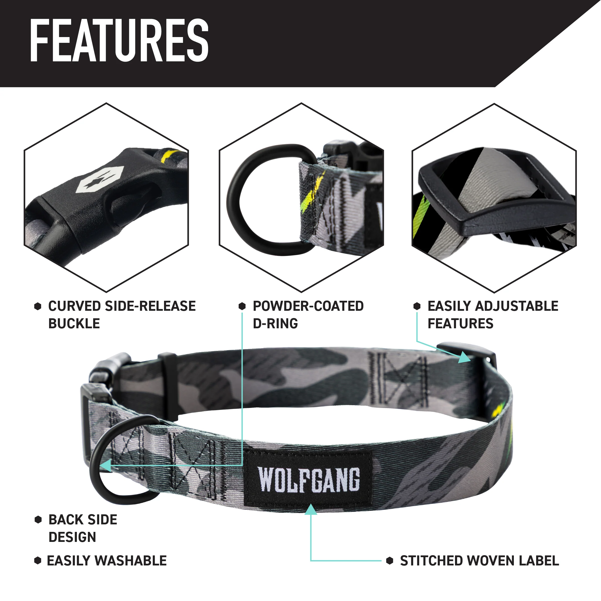 DarkSkies Wide Dog Collar - Image 3