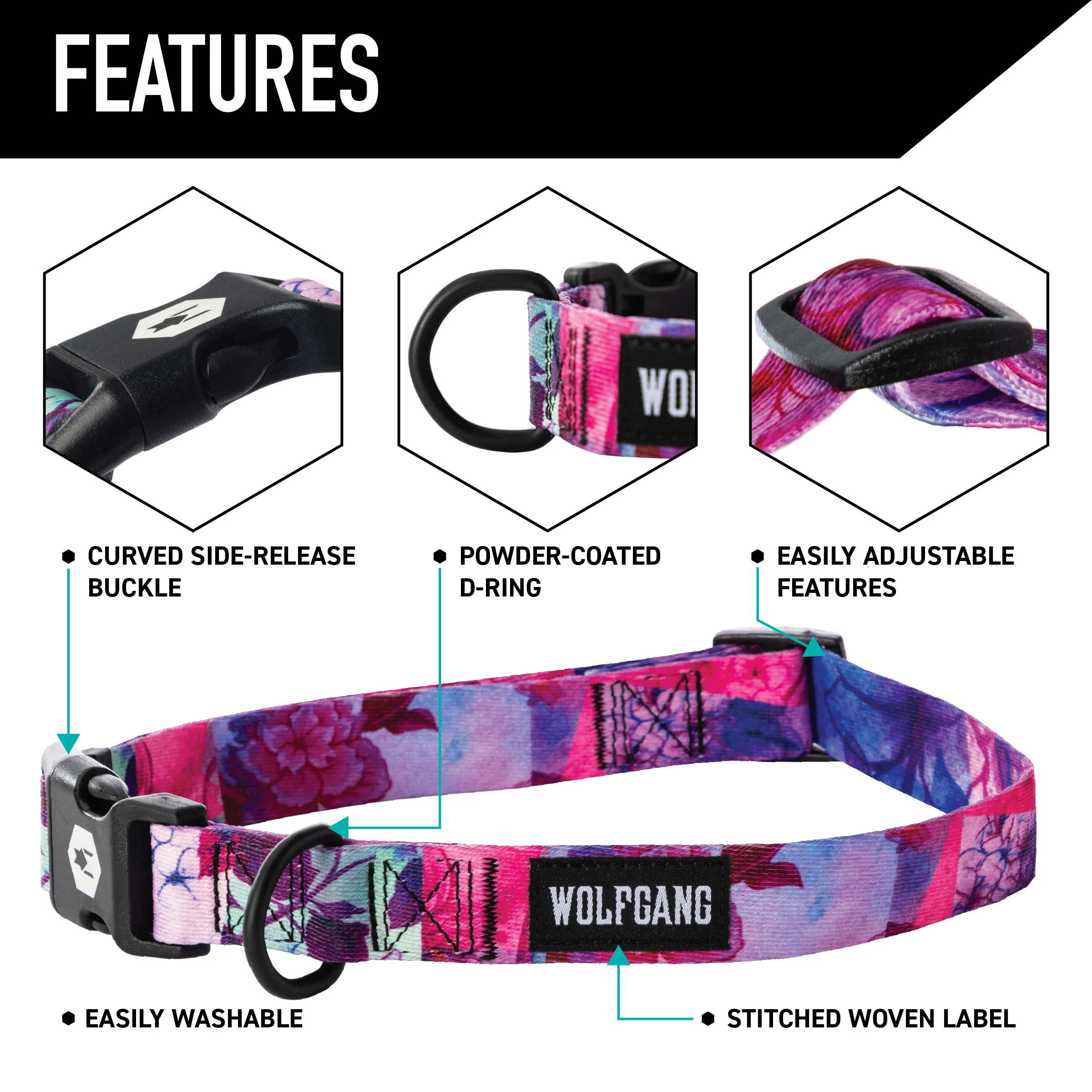 DayDream Wide Dog Collar - Image 3