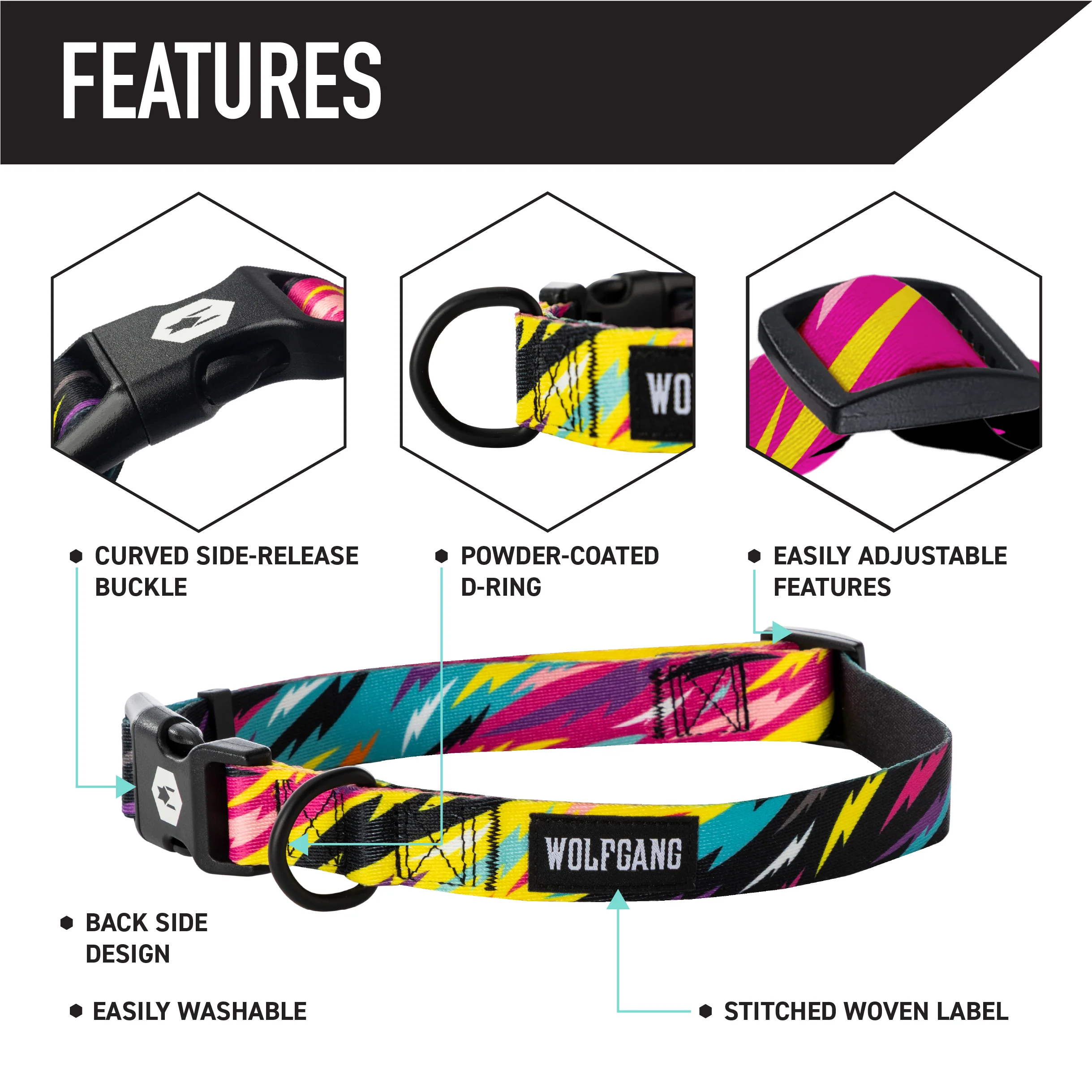 FuzzyTails Martingale Dog Collar - Image 3
