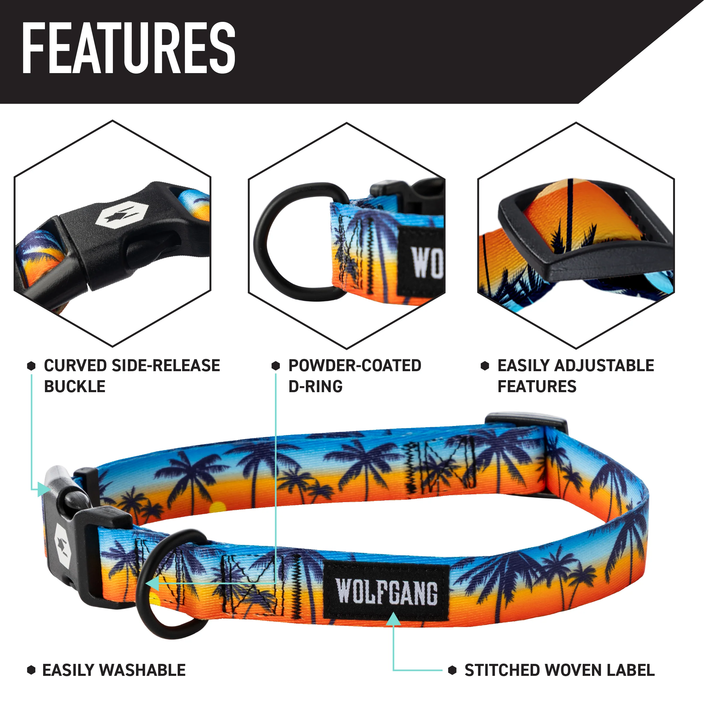 SunsetPalms Dog Collar - Image 3
